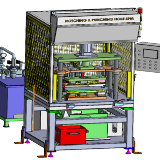 Notching and punching hole SPM